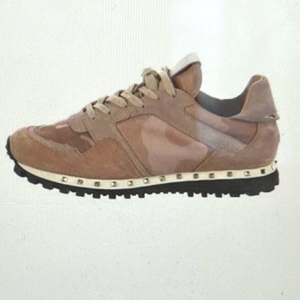 Valentino  Rockstud Accents Camouflage Sneakers size 37.5